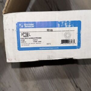 System Sensor PC2WL White Ceiling Mount 2-Wire Horn Strobe Fire Alarm Device
